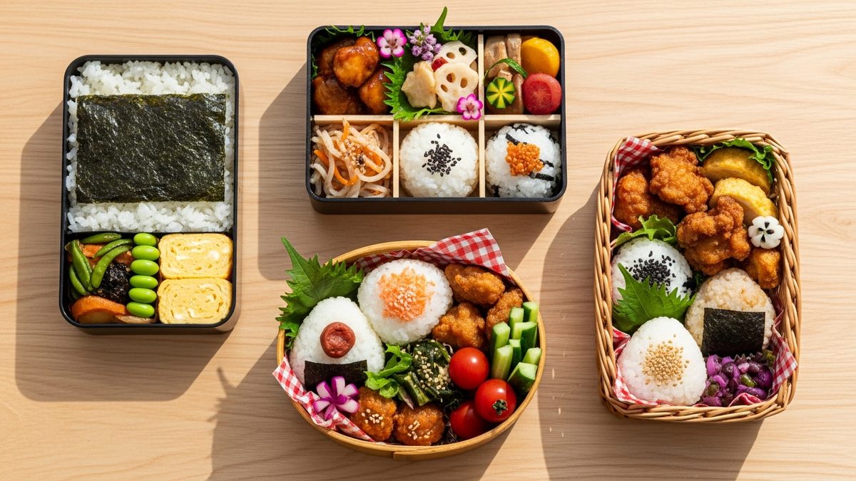 Différents types de bento japonais traditionnels