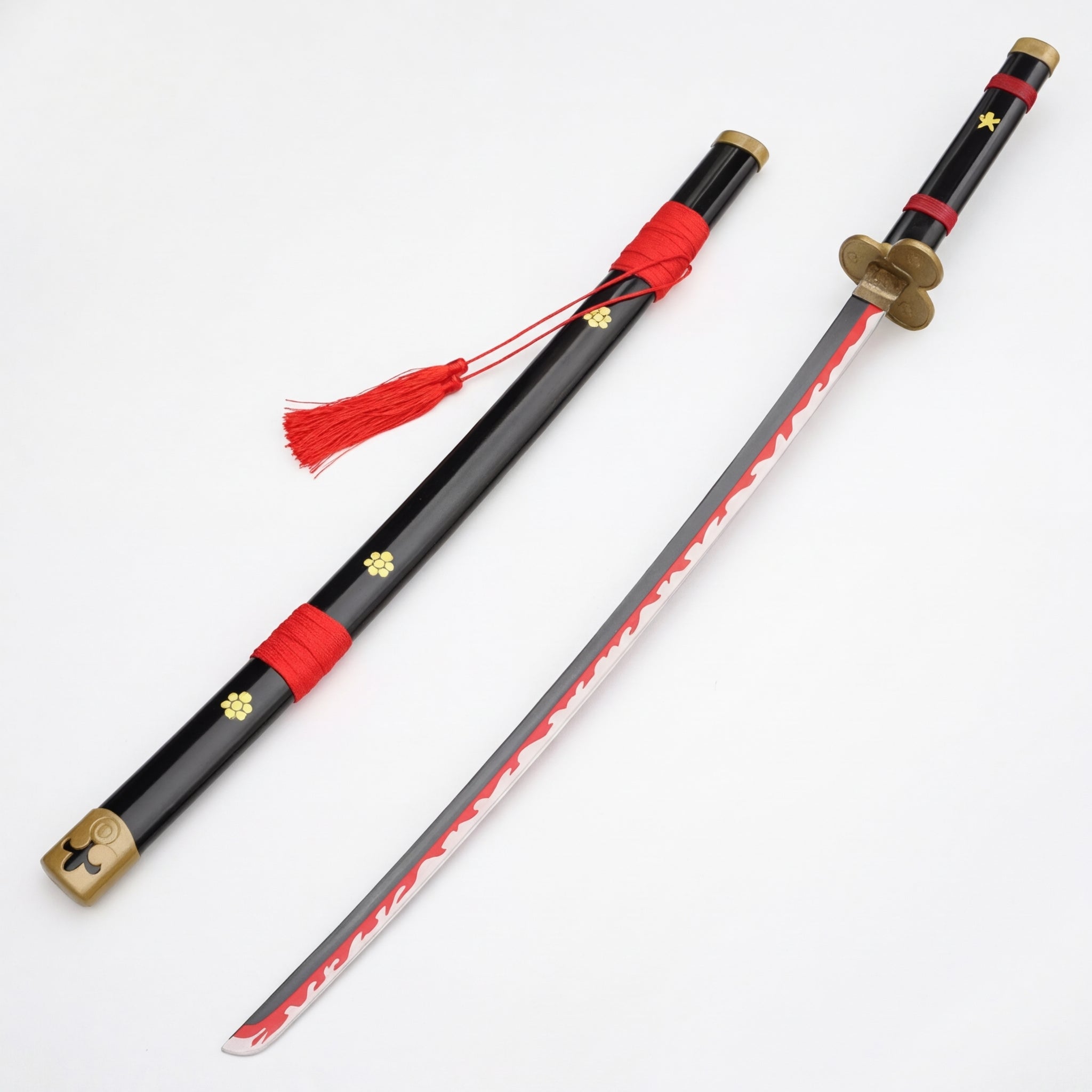Katana Enma Noir Roronoa Zoro One Piece en bambou