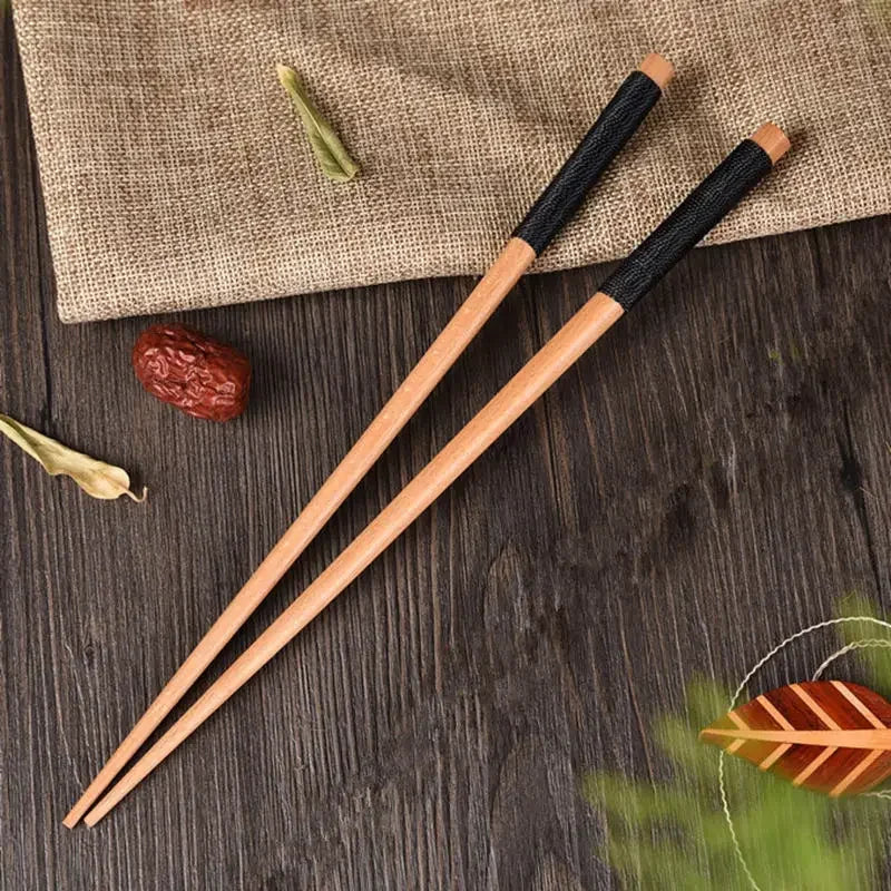 Baguettes japonaises en bois naturel, vue 9