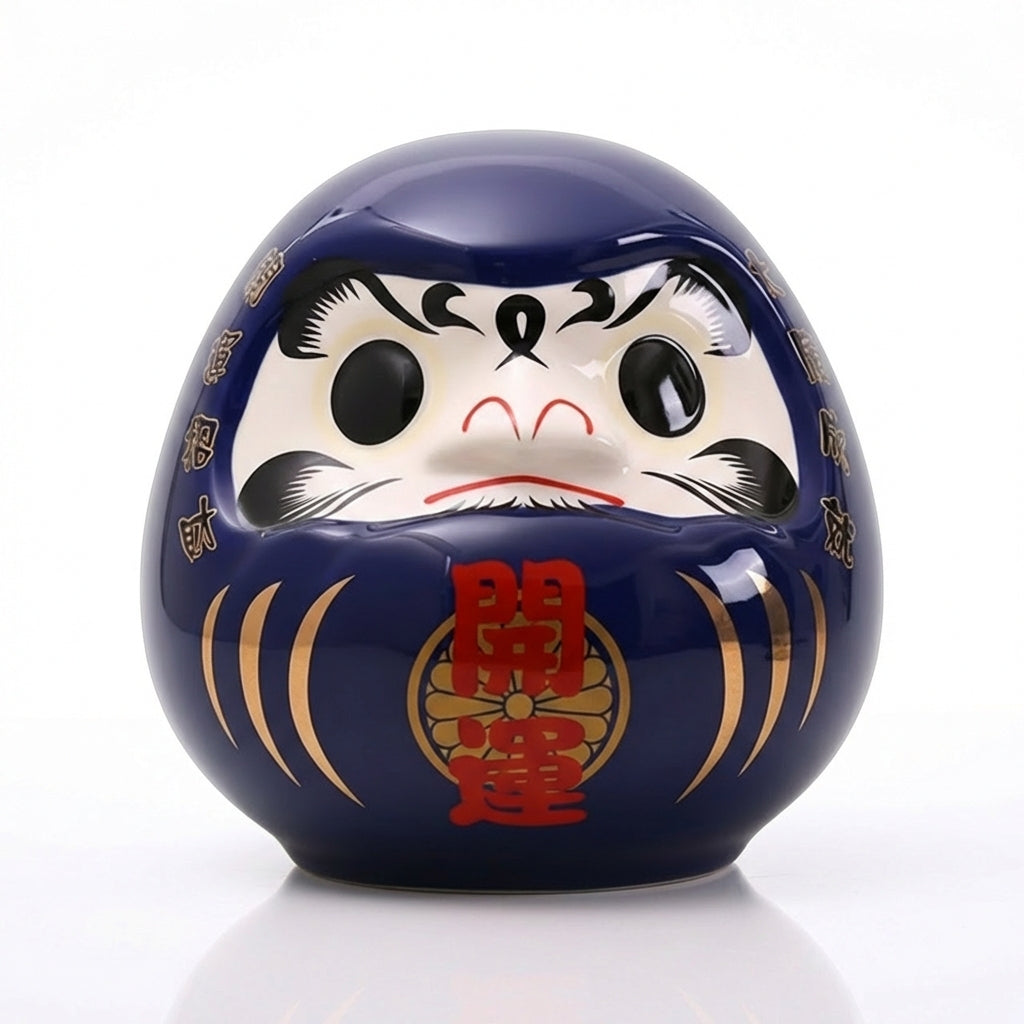Tirelire Daruma Bleu - Réussite & Carrière