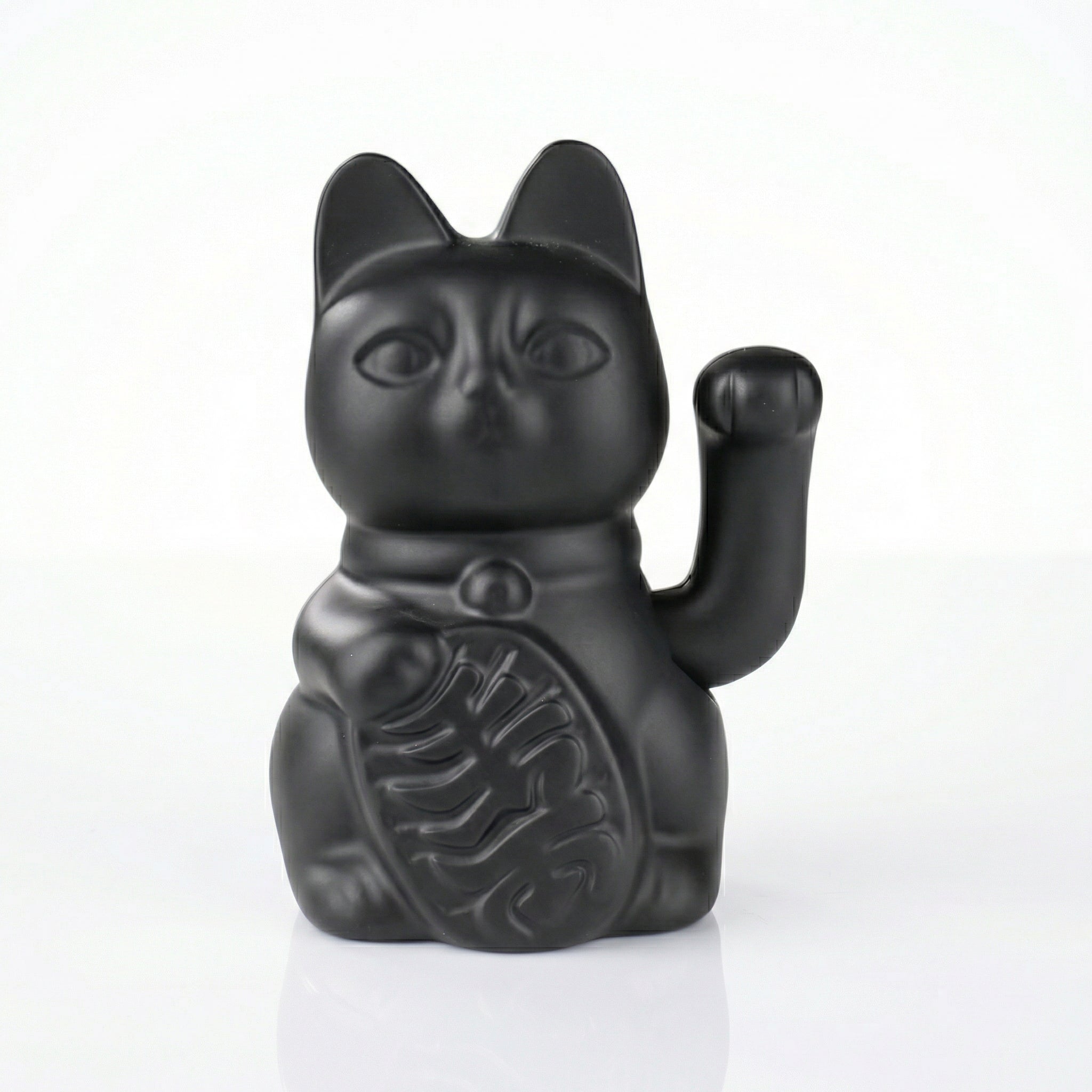 Maneki Neko Électrique Noir Mat - Protection contre le Mal