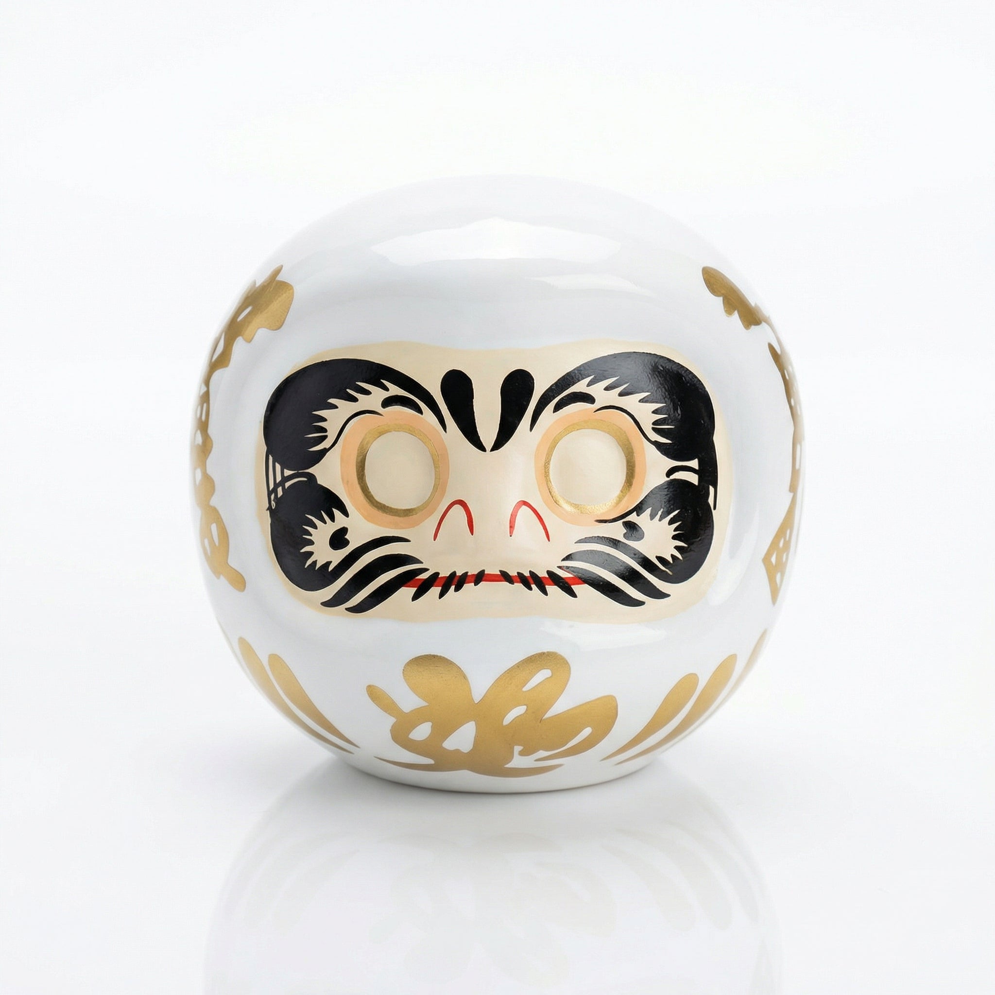 Lot 3 Tirelires Daruma Japonais - Chance, Pureté & Richesse