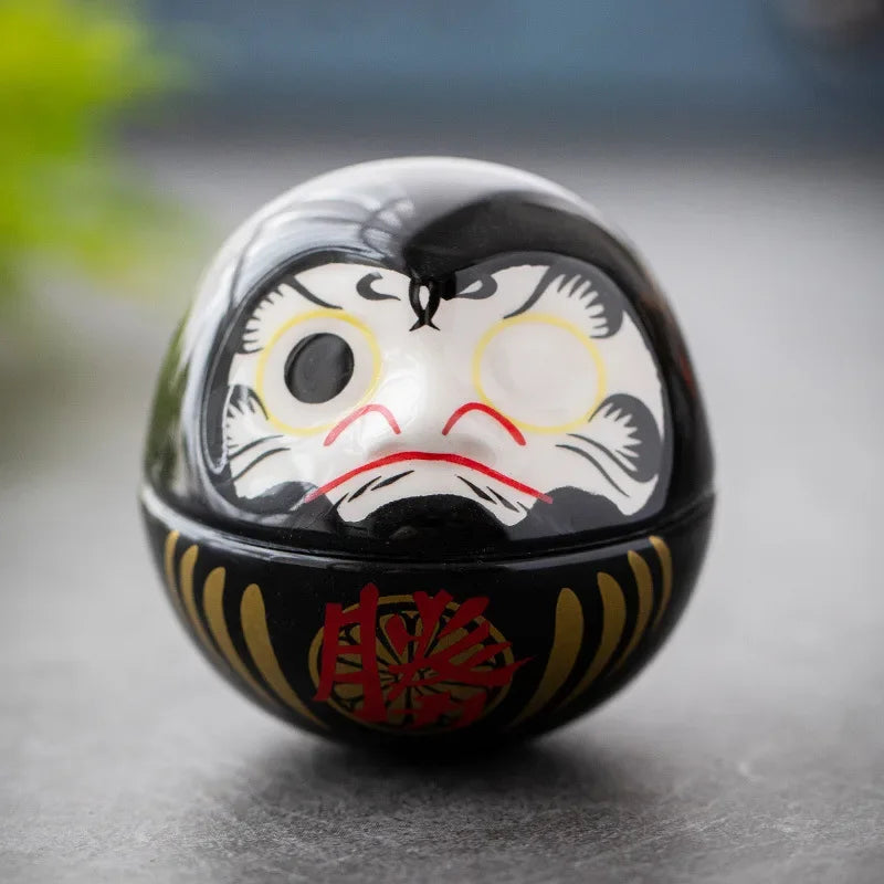 Daruma  Noir<br> Protection contre les esprits / malchance