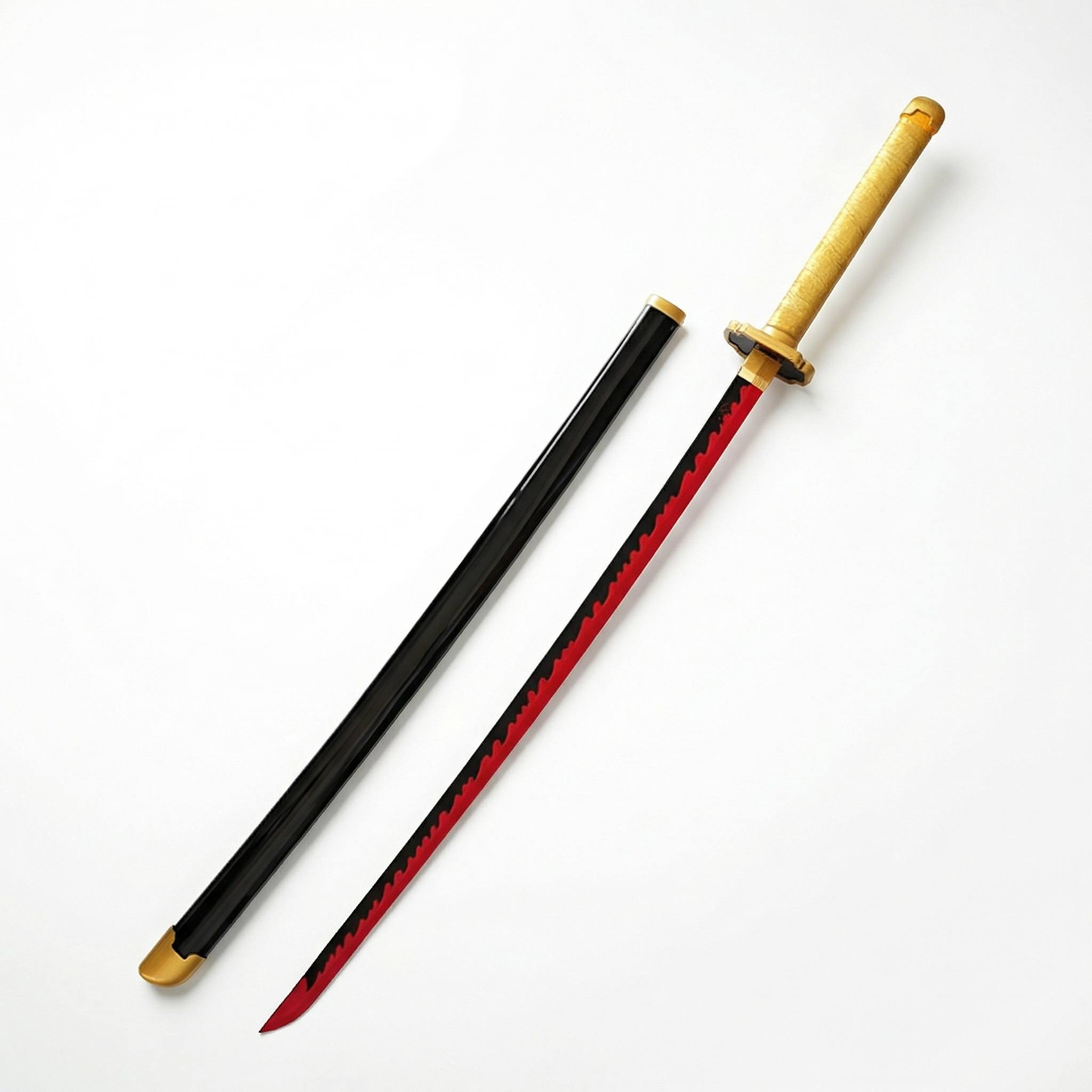 Katana Tanjuro Kamado en bambou Demon Slayer